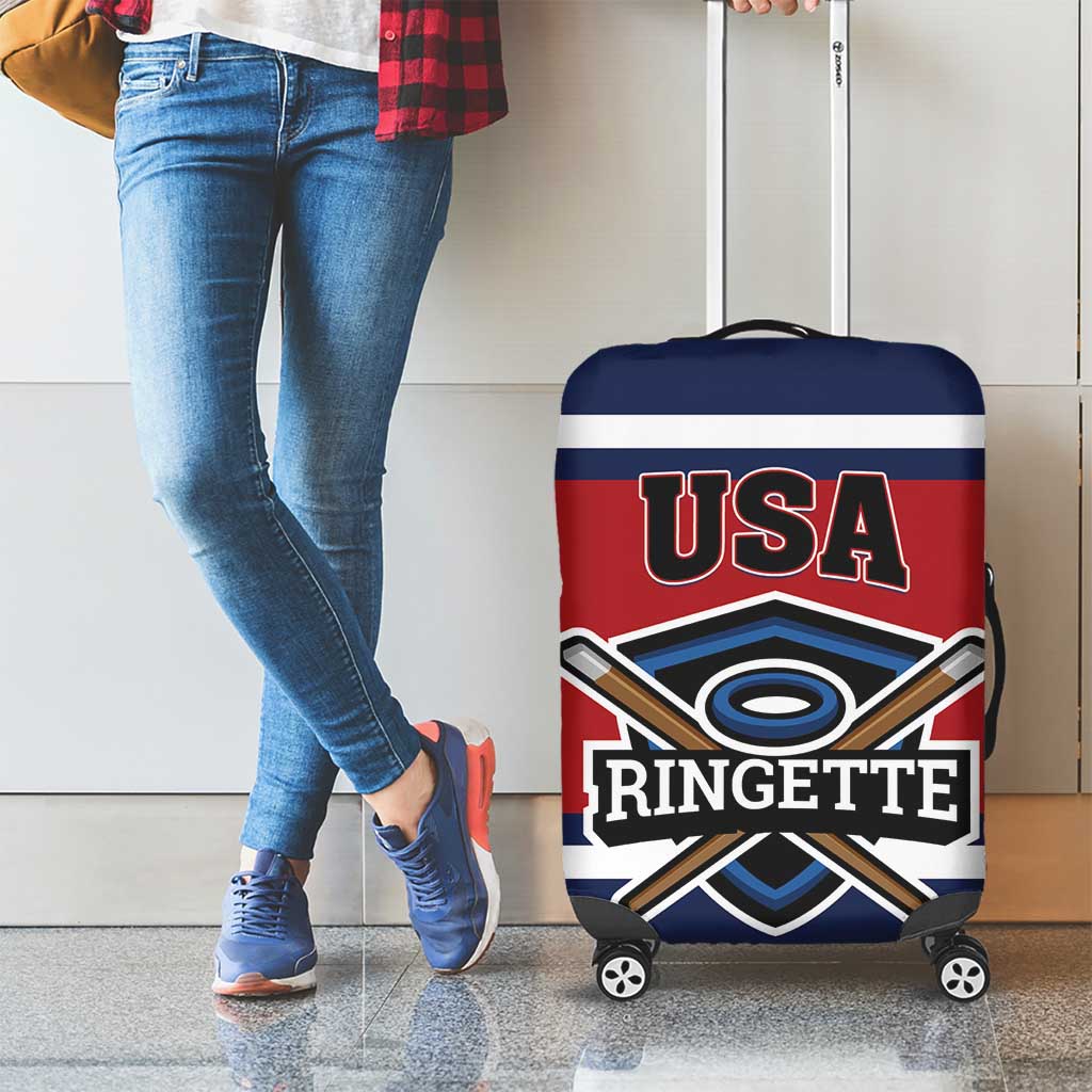 USA 2025 Ringette Luggage Cover Go Champion Team Ringette USA