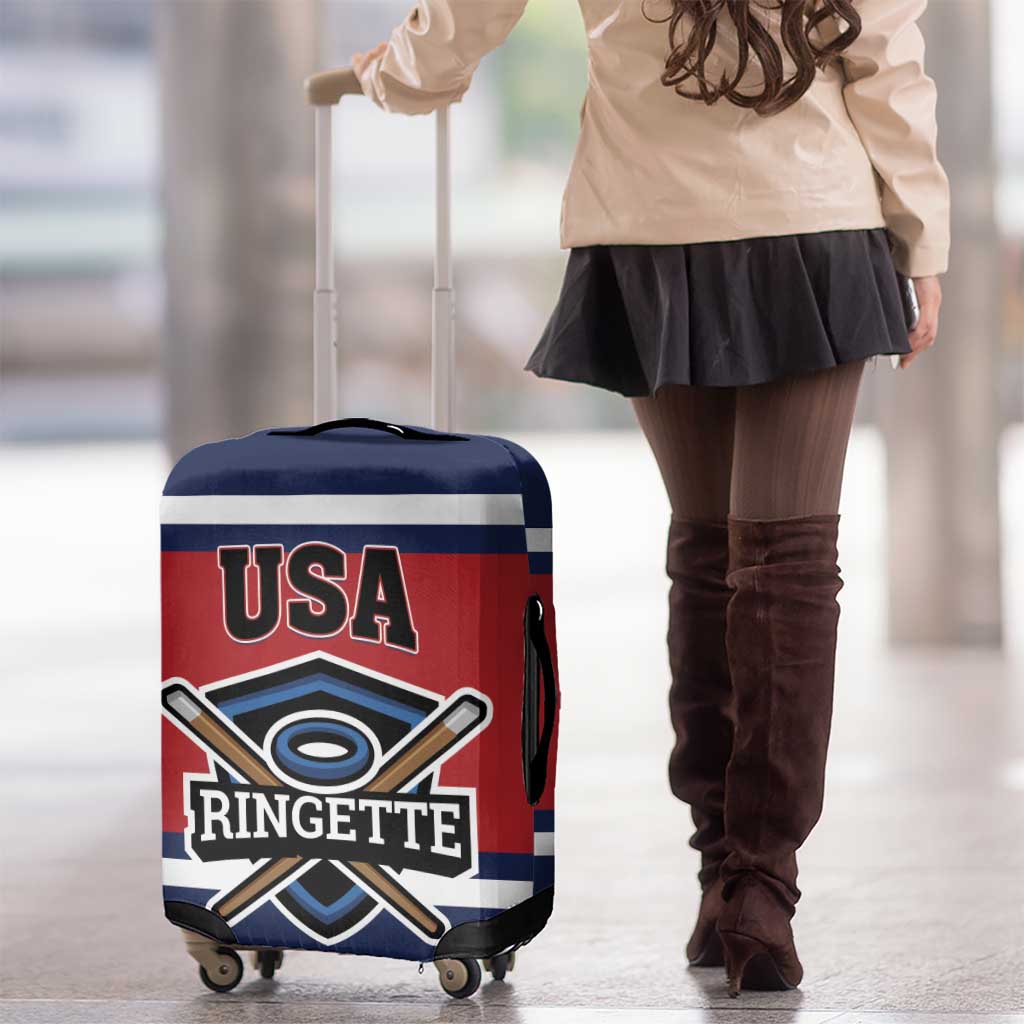 USA 2025 Ringette Luggage Cover Go Champion Team Ringette USA