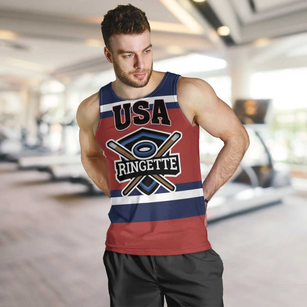 Custom USA 2025 Ringette Men Tank Top Go Champion Team Ringette USA