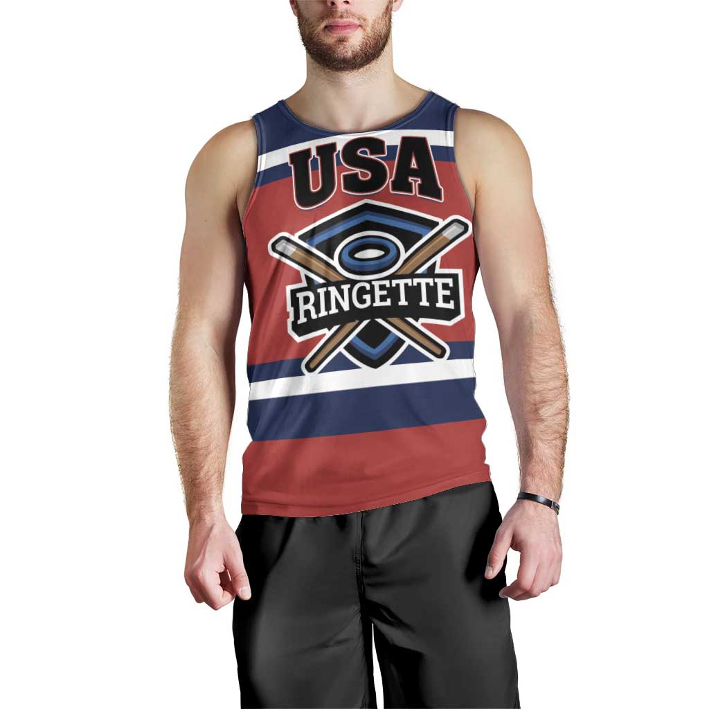 Custom USA 2025 Ringette Men Tank Top Go Champion Team Ringette USA