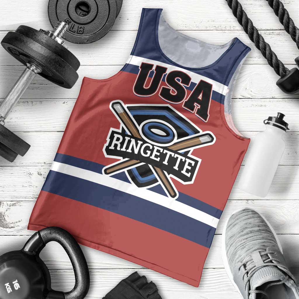 Custom USA 2025 Ringette Men Tank Top Go Champion Team Ringette USA