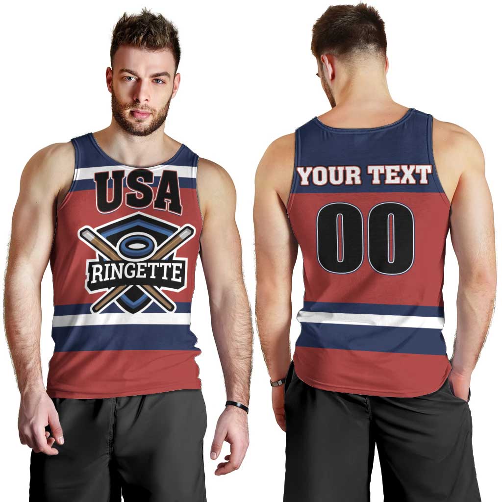 Custom USA 2025 Ringette Men Tank Top Go Champion Team Ringette USA