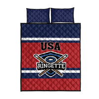 USA 2025 Ringette Quilt Bed Set Go Champion Team Ringette USA