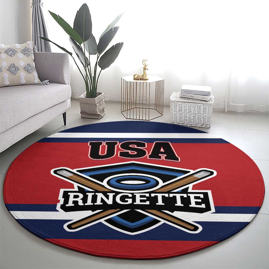 USA 2025 Ringette Round Carpet Go Champion Team Ringette USA