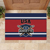 USA 2025 Ringette Rubber Doormat Go Champion Team Ringette USA