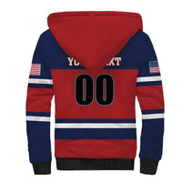 Custom USA 2025 Ringette Sherpa Hoodie Go Champion Team Ringette USA