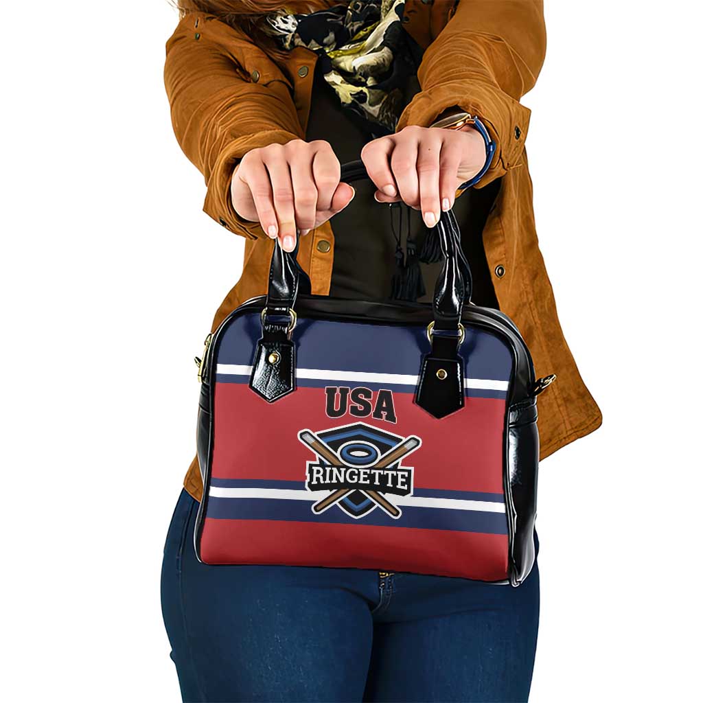 USA 2025 Ringette Shoulder Handbag Go Champion Team Ringette USA