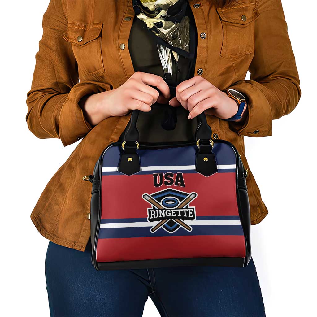 USA 2025 Ringette Shoulder Handbag Go Champion Team Ringette USA
