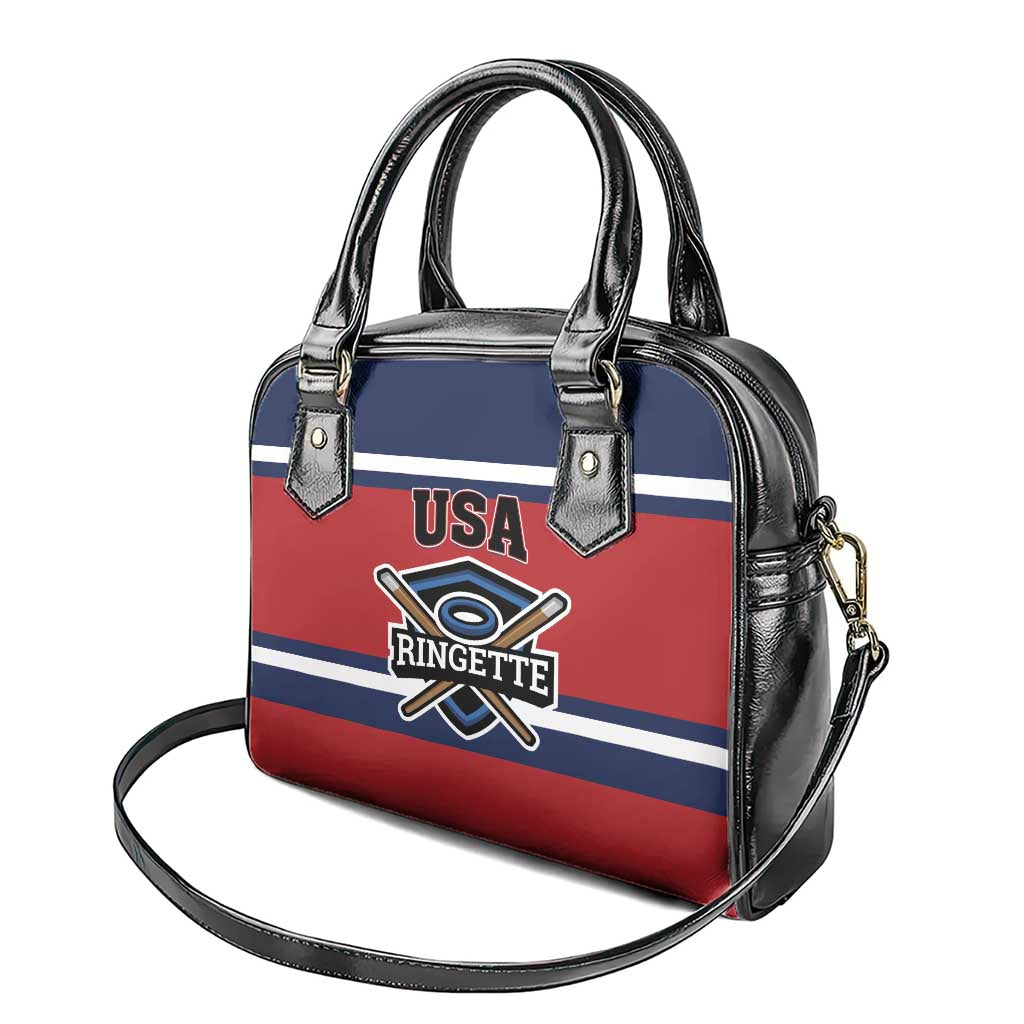 USA 2025 Ringette Shoulder Handbag Go Champion Team Ringette USA