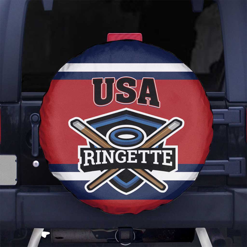 USA 2025 Ringette Spare Tire Cover Go Champion Team Ringette USA