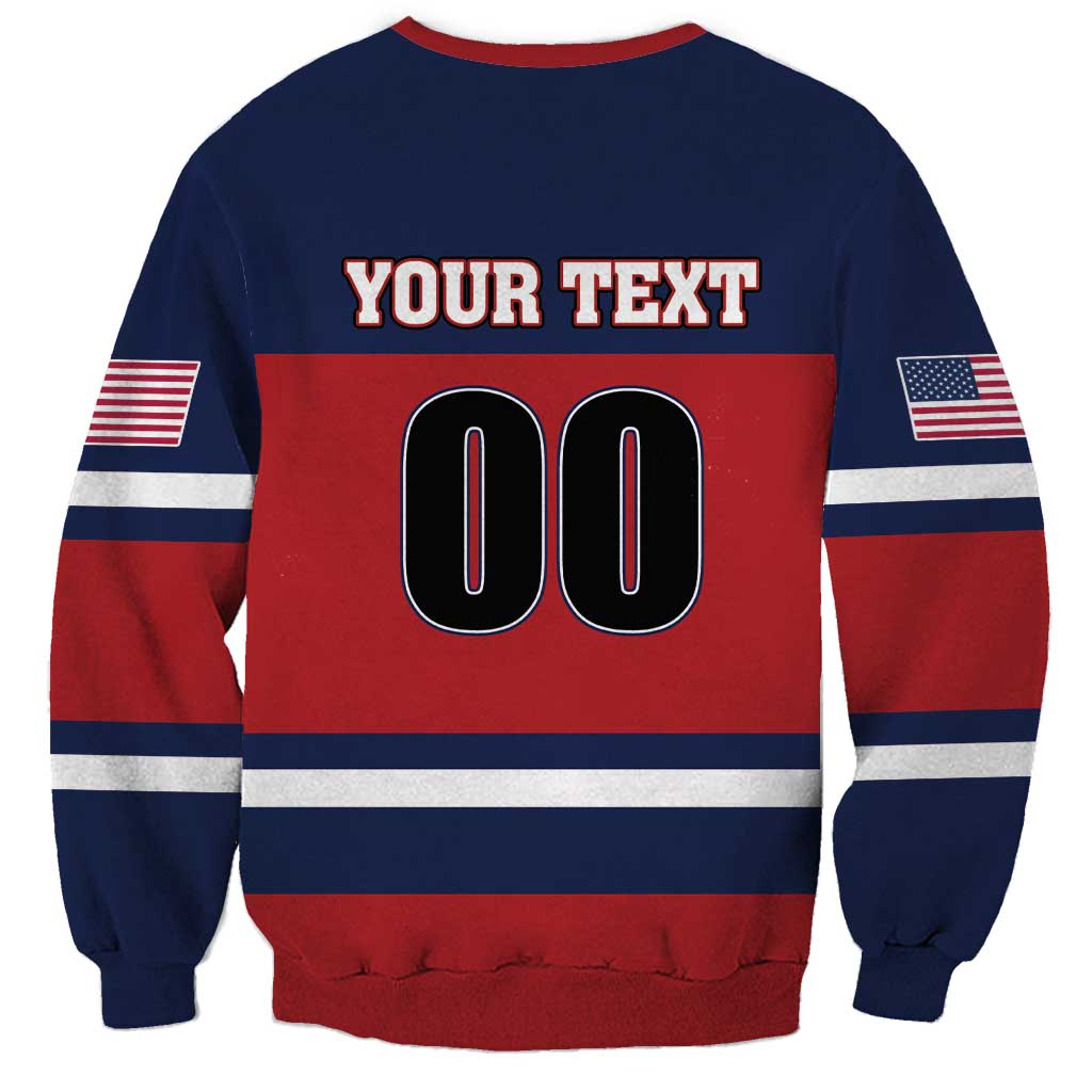 Custom USA 2025 Ringette Sweatshirt Go Champion Team Ringette USA