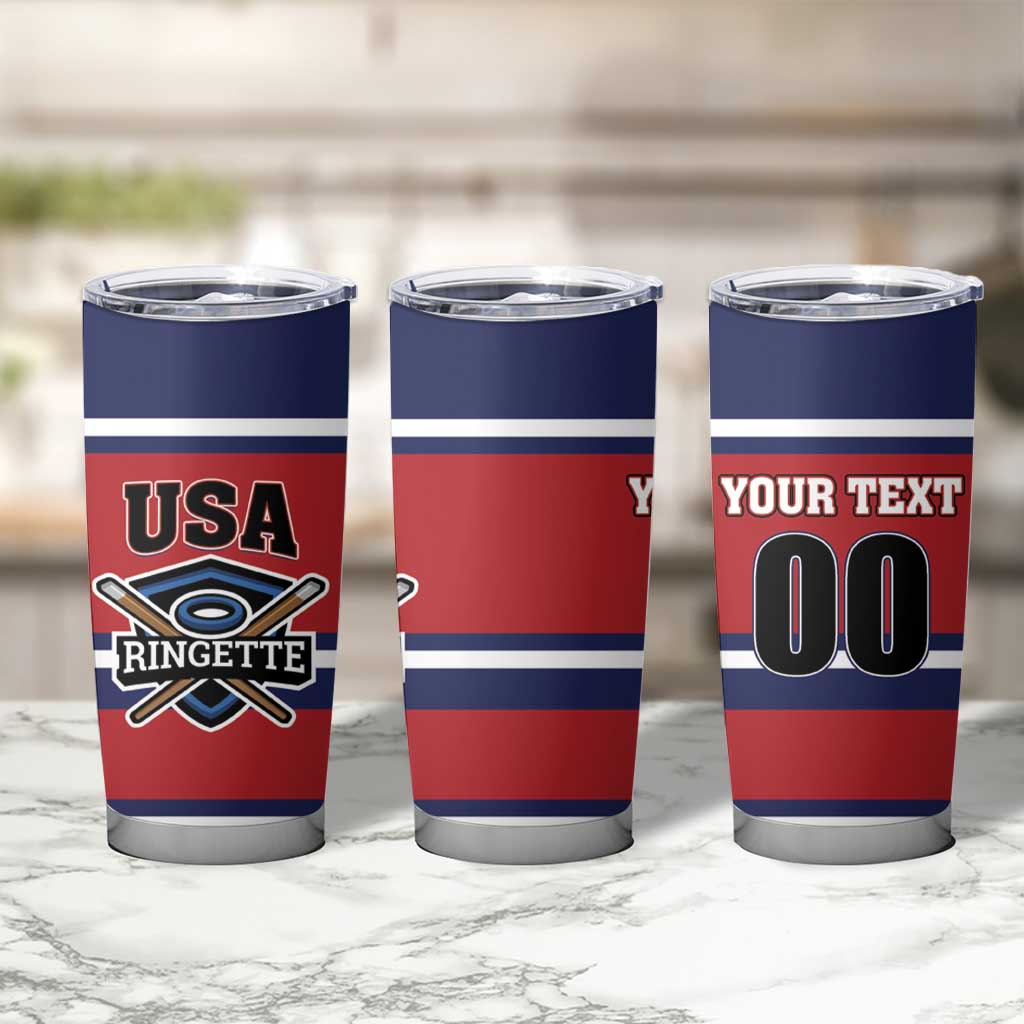 Custom USA 2025 Ringette Tumbler Cup Go Champion Team Ringette USA
