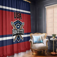 USA 2025 Ringette Window Curtain Go Champion Team Ringette USA
