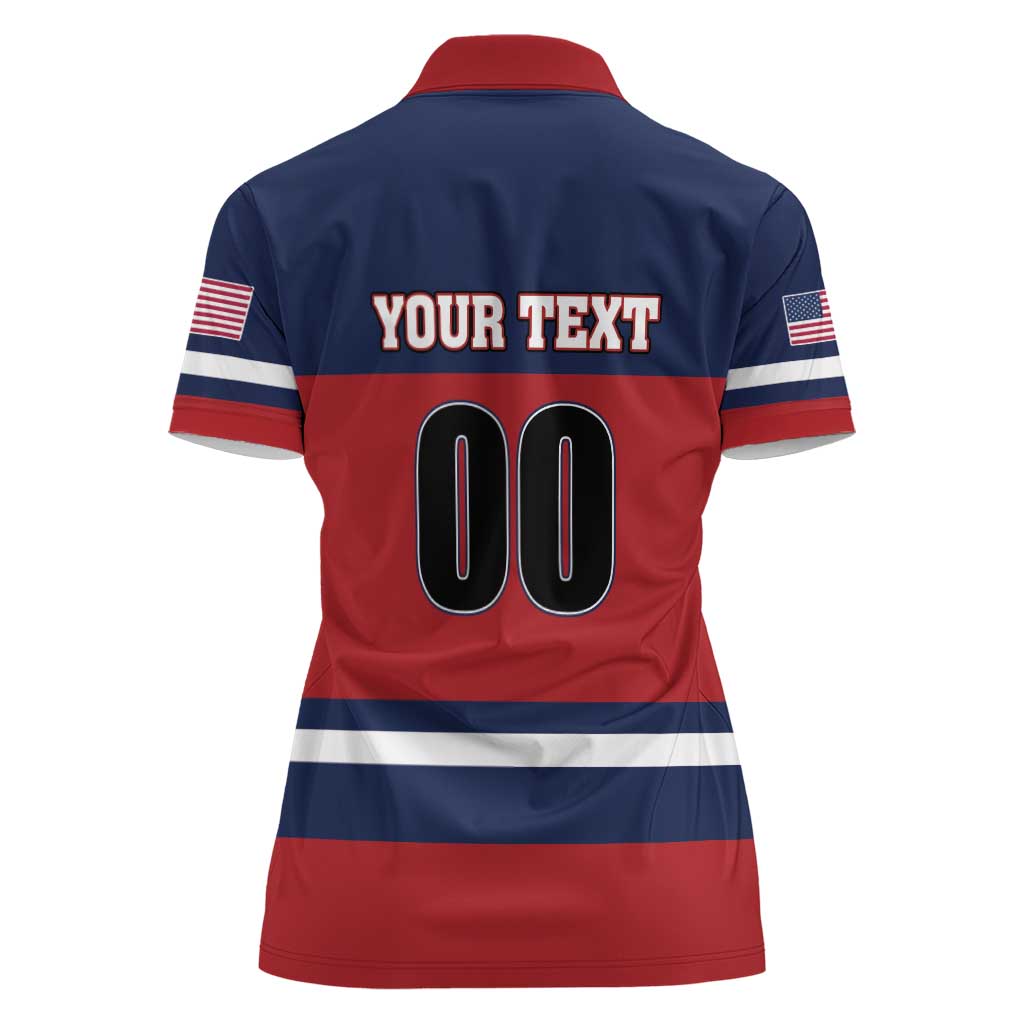 Custom USA 2025 Ringette Women Polo Shirt Go Champion Team Ringette USA