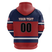 Custom USA 2025 Ringette Zip Hoodie Go Champion Team Ringette USA