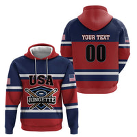 Custom USA 2025 Ringette Zip Hoodie Go Champion Team Ringette USA