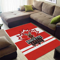 Canada Ringuette Area Rug Team Canada Dominates The Game