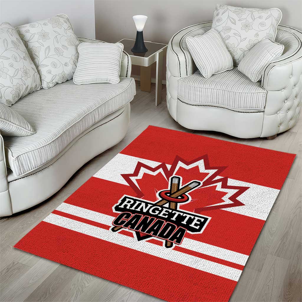 Canada Ringuette Area Rug Team Canada Dominates The Game
