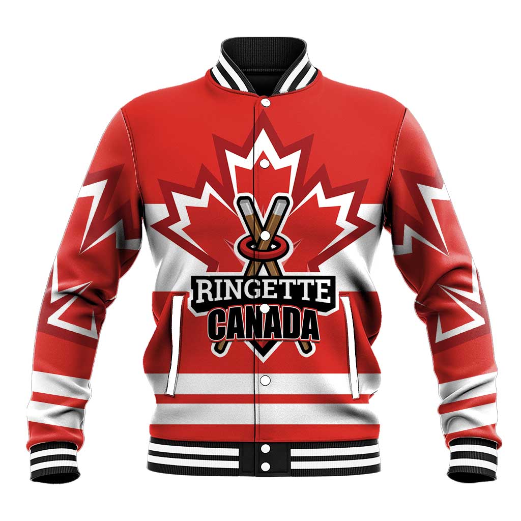 Custom Canada Ringuette Baseball Jacket Team Canada Dominates The Game