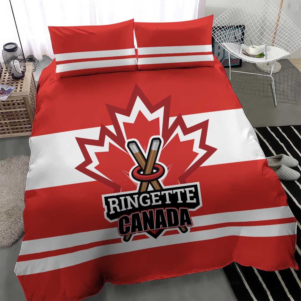 Canada Ringuette Bedding Set Team Canada Dominates The Game