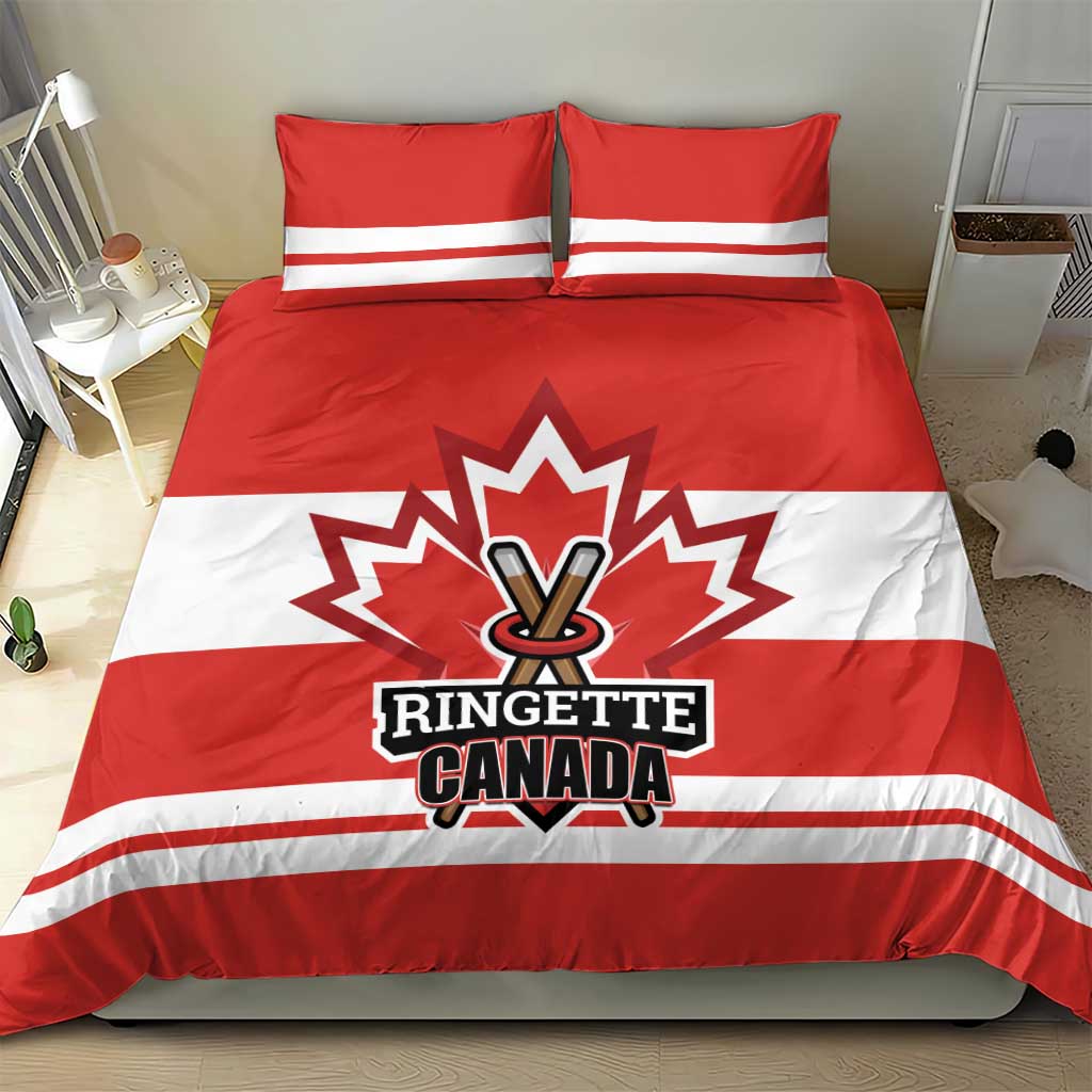 Canada Ringuette Bedding Set Team Canada Dominates The Game