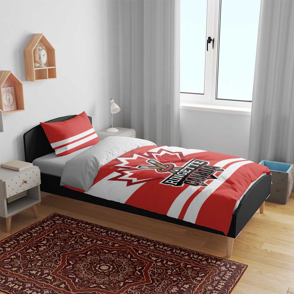 Canada Ringuette Bedding Set Team Canada Dominates The Game