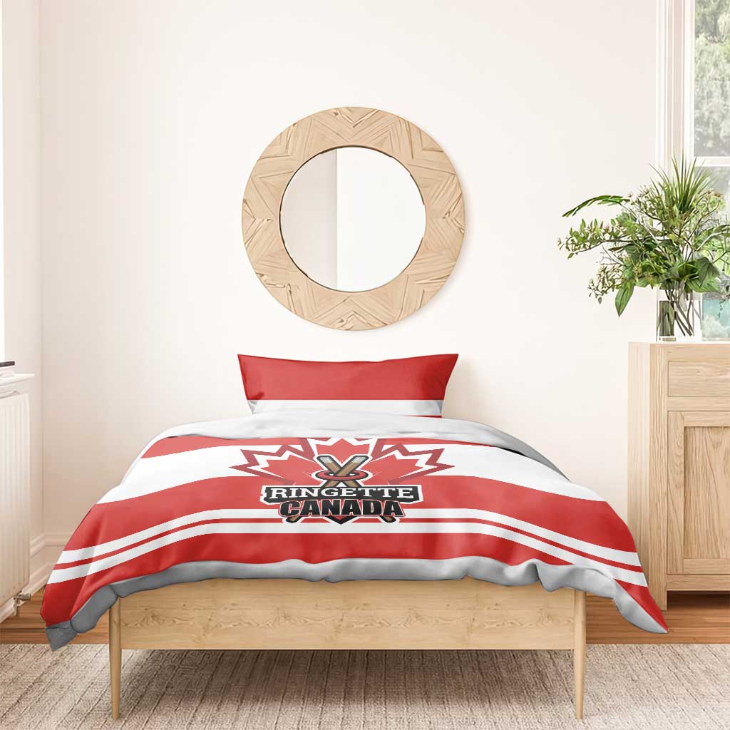 Canada Ringuette Bedding Set Team Canada Dominates The Game