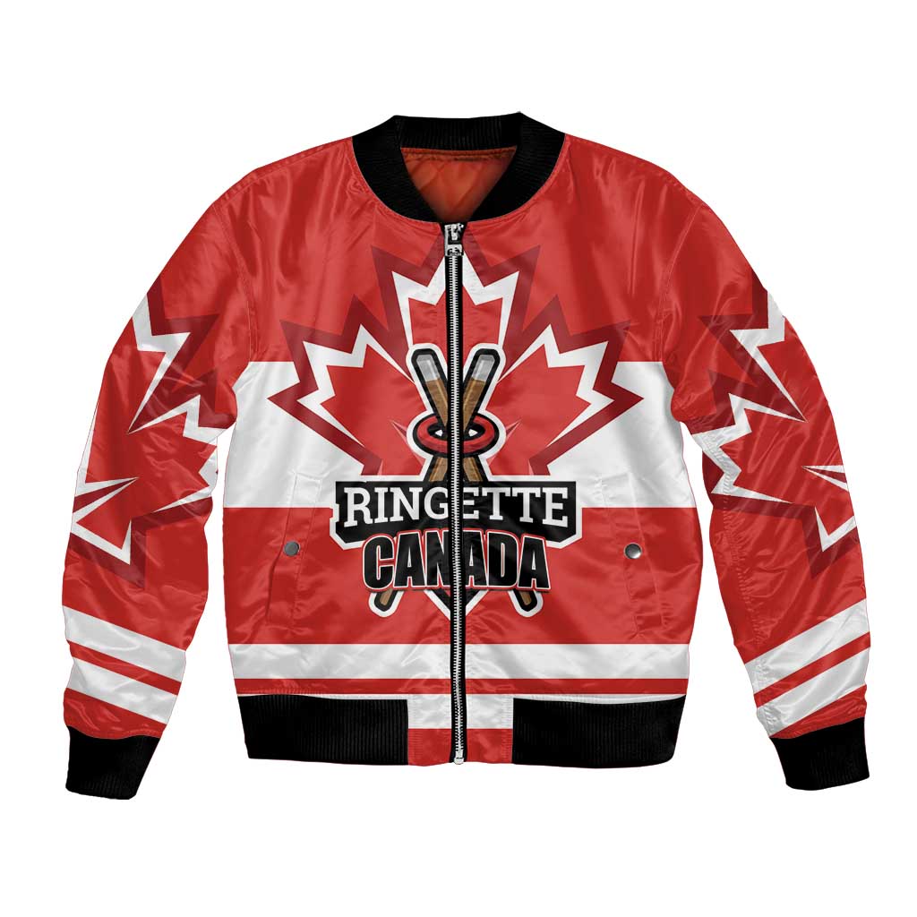 Custom Canada Ringuette Bomber Jacket Team Canada Dominates The Game