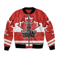 Custom Canada Ringuette Bomber Jacket Team Canada Dominates The Game