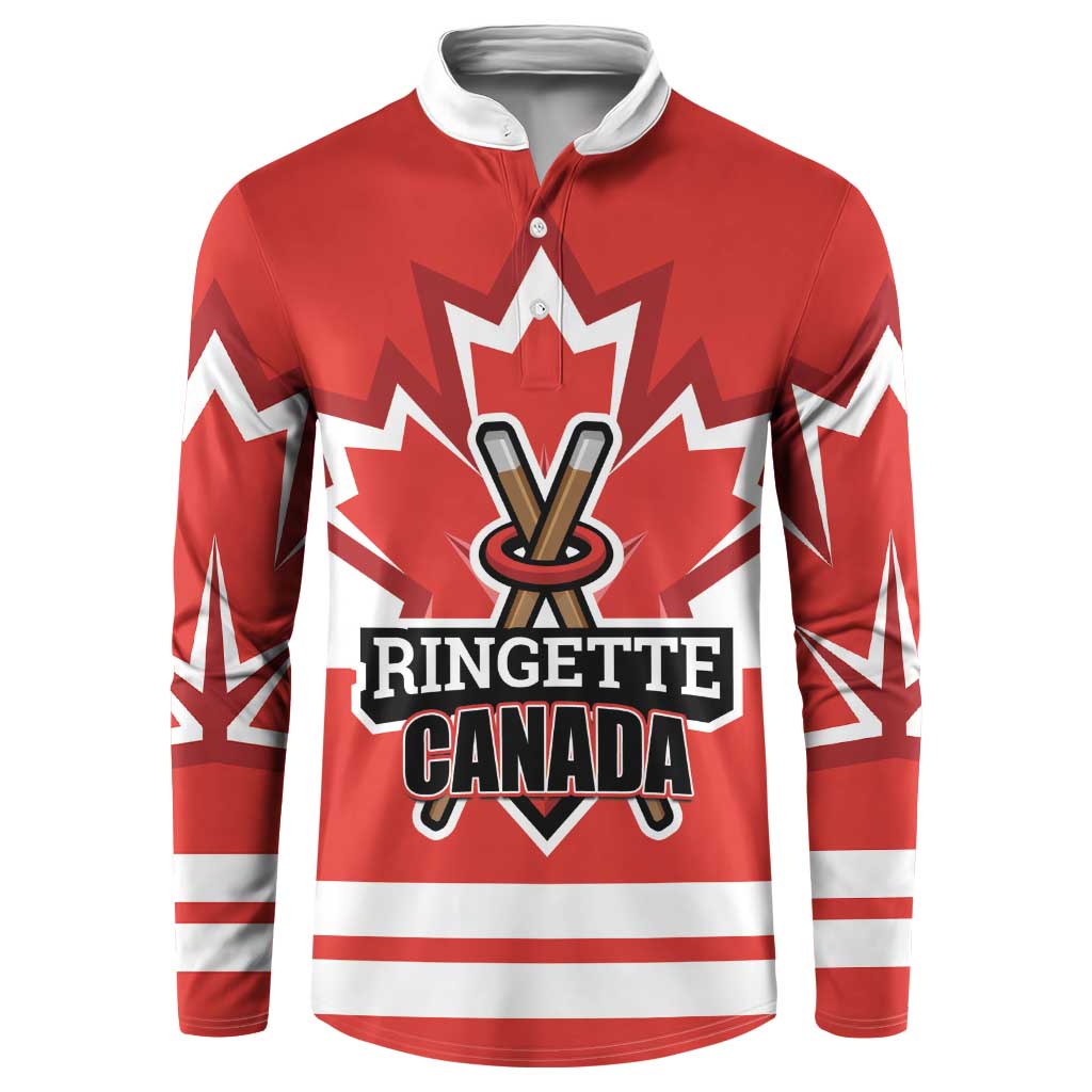 Custom Canada Ringuette Button Sweatshirt Team Canada Dominates The Game
