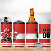 Custom Canada Ringuette 4 in 1 Can Cooler Tumbler Team Canada Dominates The Game