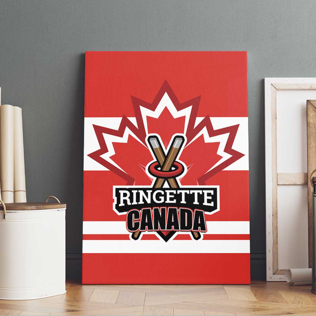 Canada Ringuette Canvas Wall Art Team Canada Dominates The Game