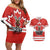 Custom Canada Ringuette Couples Matching Off Shoulder Short Dress and Hawaiian Shirt Team Canada Dominates The Game