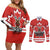 Custom Canada Ringuette Couples Matching Off Shoulder Short Dress and Long Sleeve Button Shirt Team Canada Dominates The Game