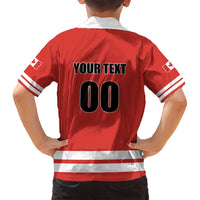 Custom Canada Ringuette Family Matching Long Sleeve Bodycon Dress and Hawaiian Shirt Team Canada Dominates The Game