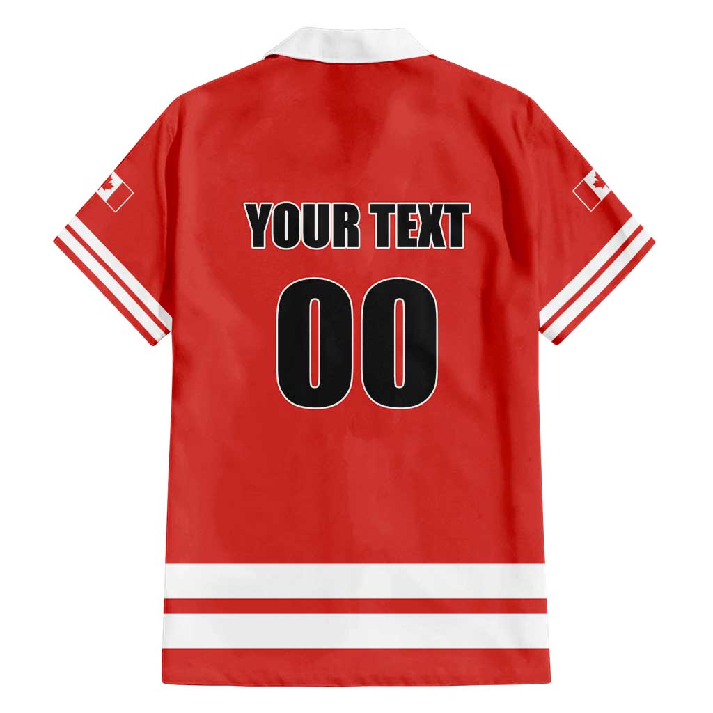 Custom Canada Ringuette Family Matching Long Sleeve Bodycon Dress and Hawaiian Shirt Team Canada Dominates The Game