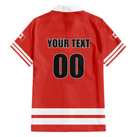 Custom Canada Ringuette Family Matching Long Sleeve Bodycon Dress and Hawaiian Shirt Team Canada Dominates The Game