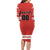 Custom Canada Ringuette Family Matching Long Sleeve Bodycon Dress and Hawaiian Shirt Team Canada Dominates The Game