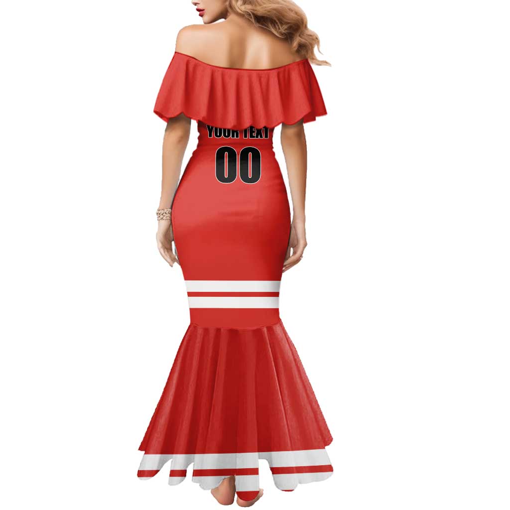 Custom Canada Ringuette Family Matching Mermaid Dress and Hawaiian Shirt Team Canada Dominates The Game