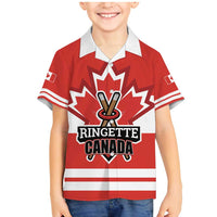 Custom Canada Ringuette Family Matching Mermaid Dress and Hawaiian Shirt Team Canada Dominates The Game