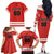 Custom Canada Ringuette Family Matching Off The Shoulder Long Sleeve Dress and Hawaiian Shirt Team Canada Dominates The Game