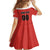 Custom Canada Ringuette Family Matching Off Shoulder Short Dress and Hawaiian Shirt Team Canada Dominates The Game