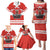 Custom Canada Ringuette Family Matching Puletasi and Hawaiian Shirt Team Canada Dominates The Game