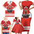 Custom Canada Ringuette Family Matching Short Sleeve Bodycon Dress and Hawaiian Shirt Team Canada Dominates The Game