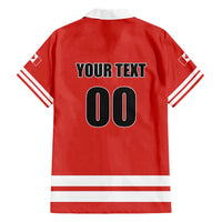 Custom Canada Ringuette Family Matching Short Sleeve Bodycon Dress and Hawaiian Shirt Team Canada Dominates The Game