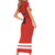 Custom Canada Ringuette Family Matching Short Sleeve Bodycon Dress and Hawaiian Shirt Team Canada Dominates The Game