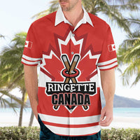 Custom Canada Ringuette Hawaiian Shirt Team Canada Dominates The Game