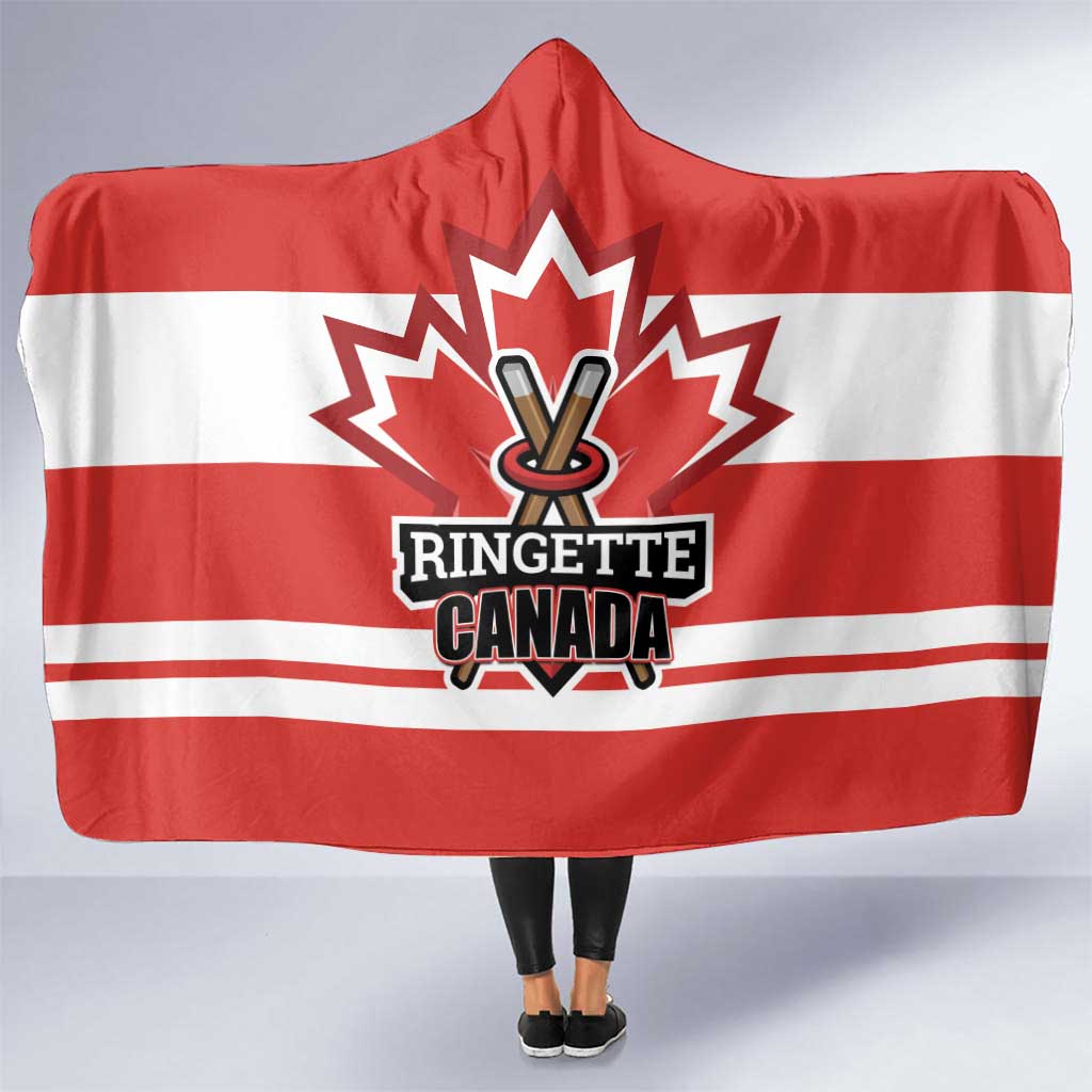 Canada Ringuette Hooded Blanket Team Canada Dominates The Game
