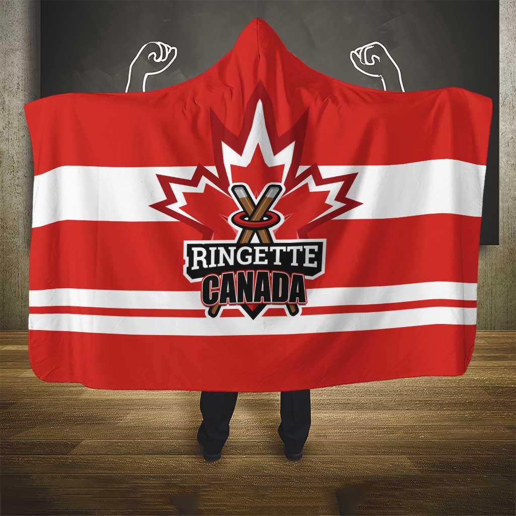 Canada Ringuette Hooded Blanket Team Canada Dominates The Game