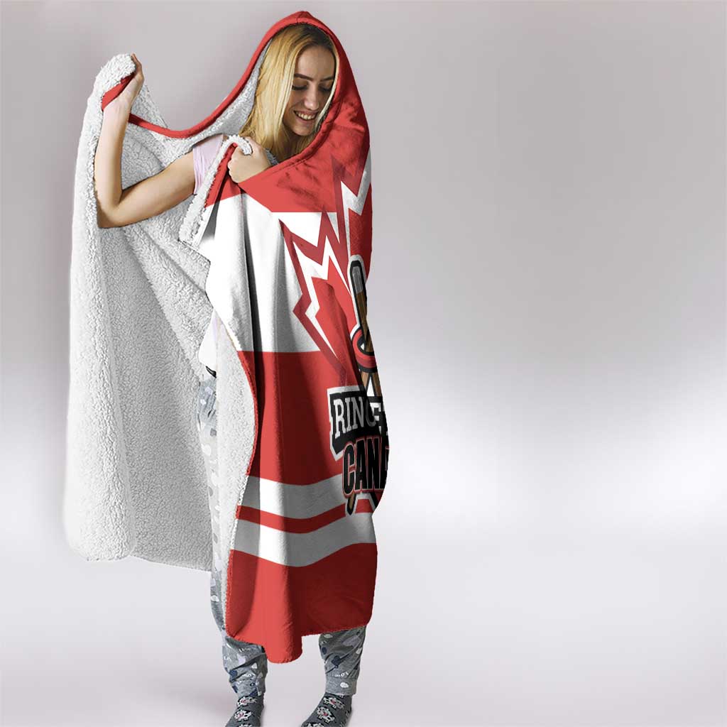 Canada Ringuette Hooded Blanket Team Canada Dominates The Game